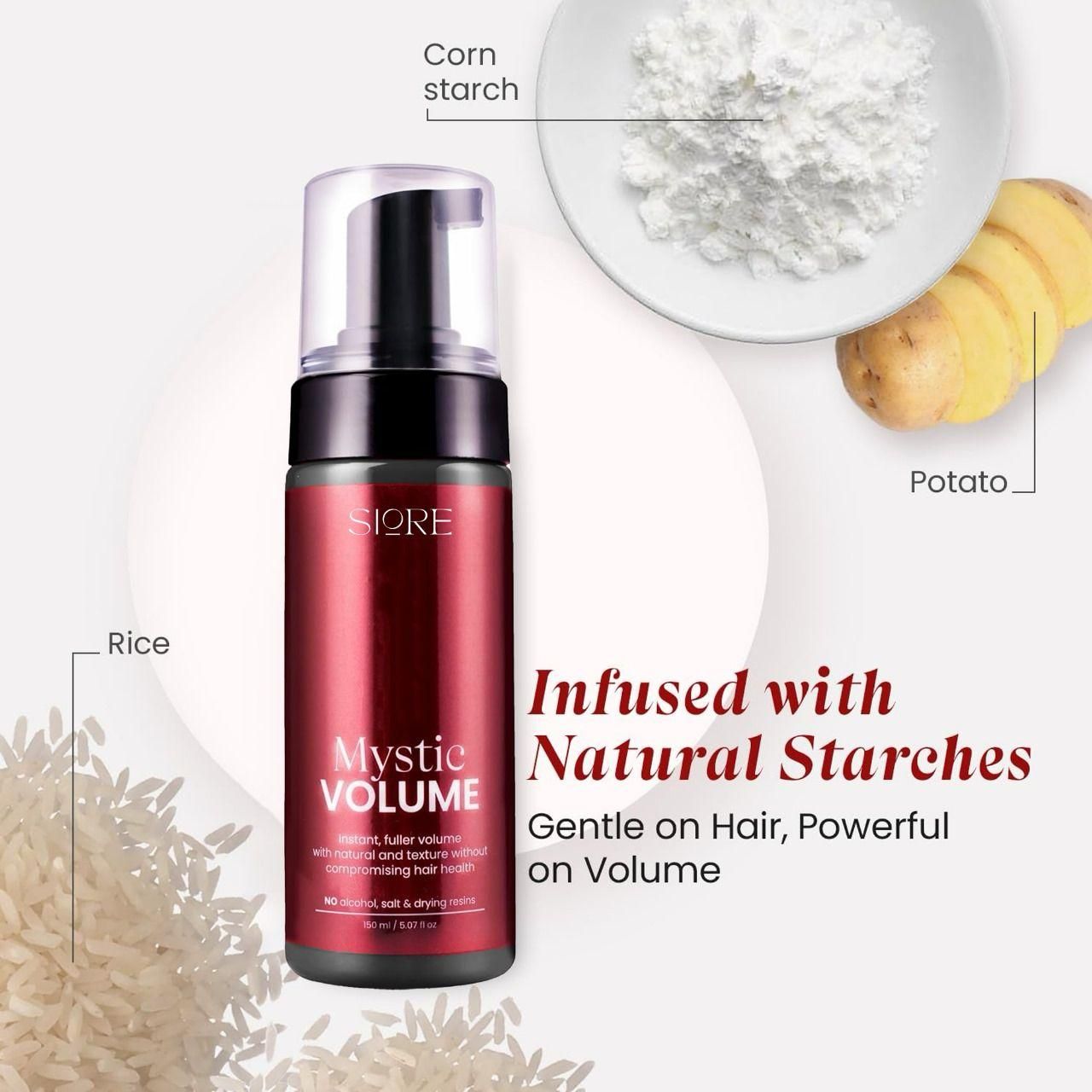 Siore Mystic VOLUME Spray , Instant, Fuller Hair with Natural Texture